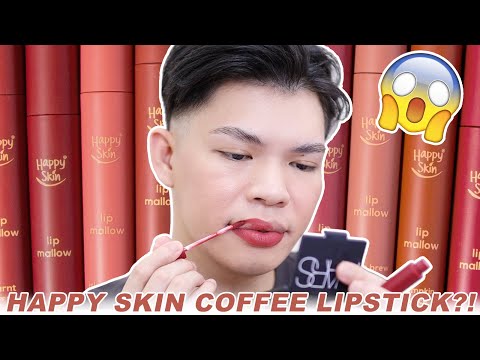 IS IT GOOD?! NEW HAPPY SKIN LIP MALLOW COFFEE EDITION REVIEW & SWATCHES (ALL SHADES!)