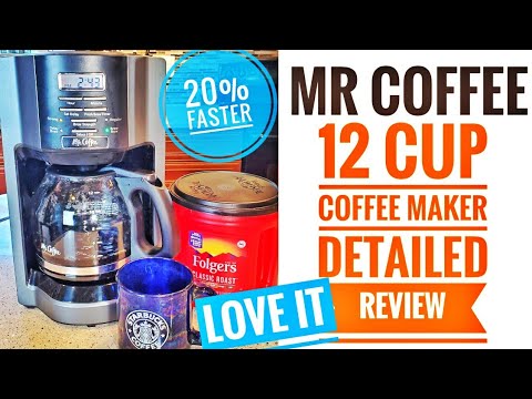 Mr. Coffee 12 Cup Automatic Drip Coffee Maker DETAILED REVIEW Brews 20% Faster BVMC-EHX33