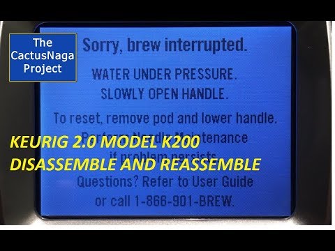 Keurig 2.0 Model K200 Brew Interrupted – Permanent Fix