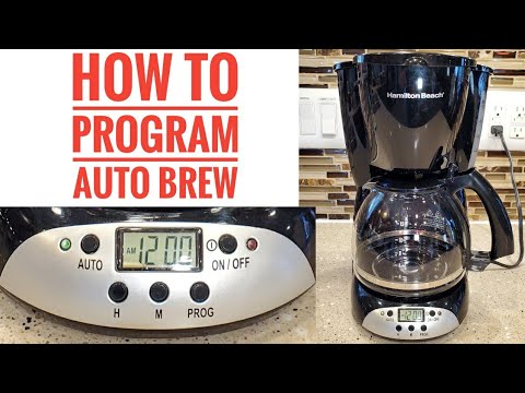 How To Program Hamilton Beach 12 Cup Programmable Coffee Maker