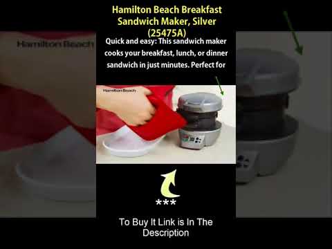 Hamilton Beach Breakfast Sandwich Maker, Silver 25475A