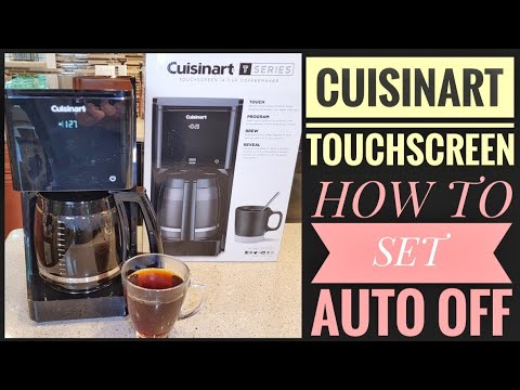 HOW TO SET AUTO OFF TIME Cuisinart 14 Cup Touchscreen Coffee Maker DCC-T20 warming plate
