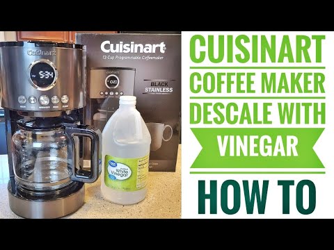 HOW TO DESCALE / CLEAN Cuisinart 12 Cup Black Stainless Coffee Maker DCC-1220 FOR ONLY $1.50