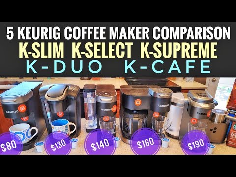 5 Keurig Coffee Maker COMPARISON K-Cafe K-Slim, K-Supreme, K-Duo, K-Select WHICH ON IS THE BEST????