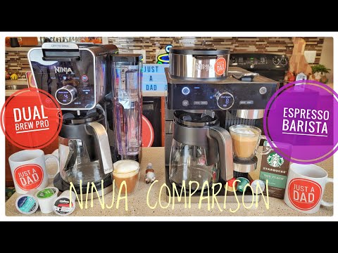 Ninja DualBrew Pro vs Ninja Espresso & Coffee Maker Barista System  CFP301 vs CFN601 Comparison