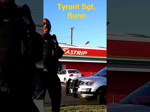 Tyrant Sgt Bunn at it again. #filmthepolice #copwatch