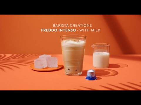 Summer with Nespresso – Freddo Intenso iced coffee recipe with milk