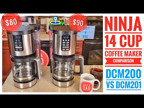 Ninja XL 14 Cup Coffee Maker Comparison DCM200 vs DCM201