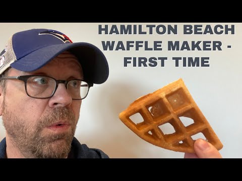 First Time Using Hamilton Beach Waffle Maker 🧇