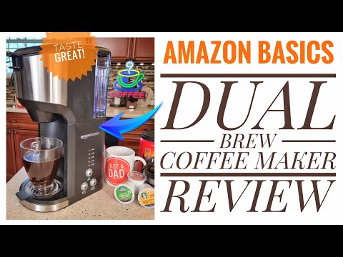 Amazon Basics Standard Dual Brew Single Serve Coffee Maker K-Cup Review & How To Make Coffee