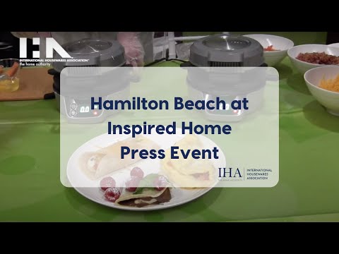 Hamilton Beach at IHA's Inspired Home Press Event