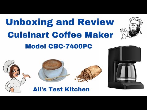 Unboxing and Review Cuisinart Coffee Maker Model CBC-7400PC