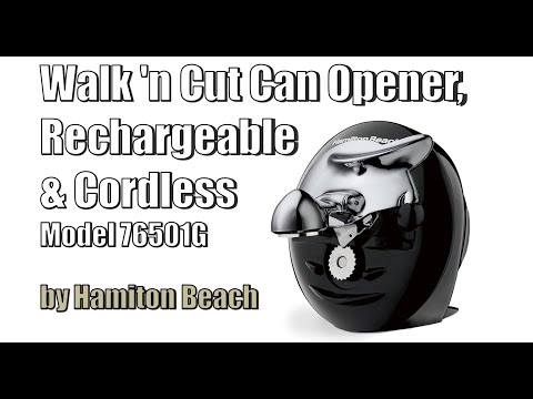 Walk N Cut Cordless & Rechargeable Can Opener 76501G Hamilton Beach