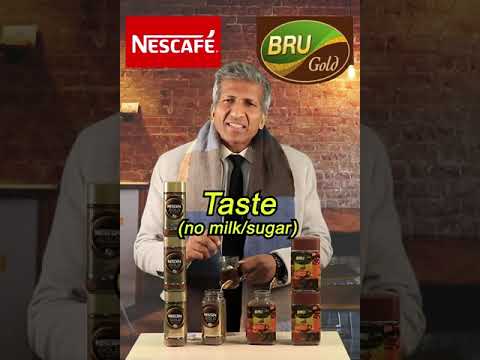 Nescafe Gold Vs BRU Gold | Instant Coffee Comparison | Which coffee is the best? #nescafe #coffee