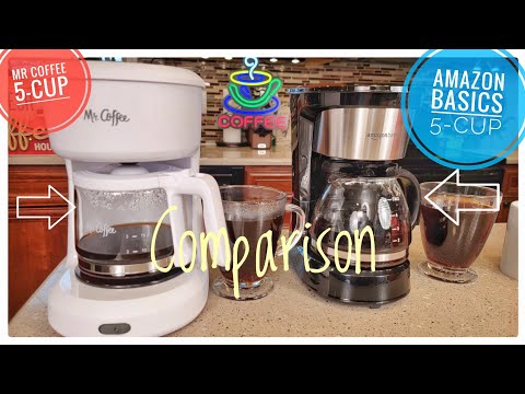 Mr. Coffee vs Amazon Basics 5 Cup Coffee Maker Comparison