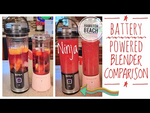 NINJA Blast vs Hamilton Beach Personal Portable Cordless Blender Comparison