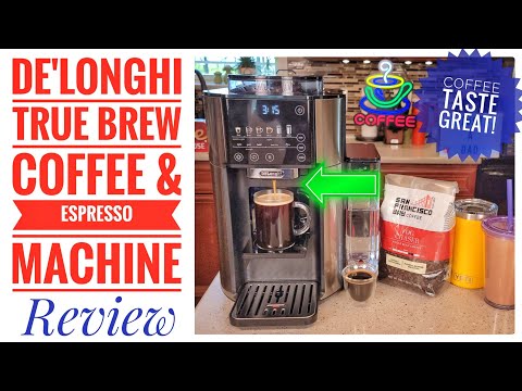 De'Longhi TrueBrew Coffee & Espresso Maker Built In Grinder Review   How To Make Coffee CAM51025MB