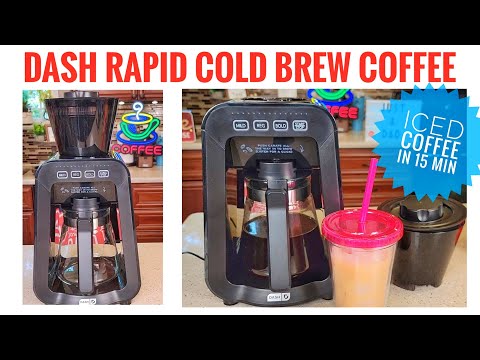 DASH Rapid Cold Brew Coffee Maker Review    Makes Great Iced Coffee in 15 Minutes!