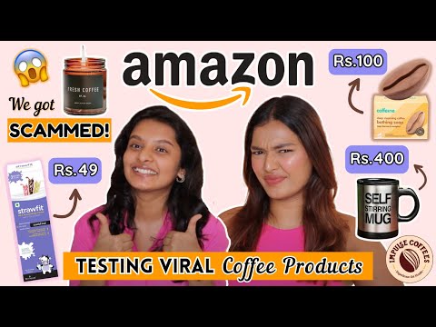 We tried VIRAL AMAZON Coffee Products & Got SCAMMED ft. @SarahSarosh | Impulse Coffees ☕️💛