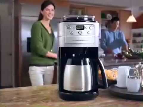 Cuisinart Burr Grind And Brew Coffeemaker Commercial Video