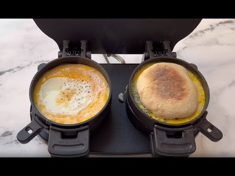 Hamilton Beach Dual Breakfast Sandwich Maker – Feta, Egg, & Pesto
