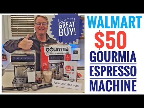 Walmart $50 GOURMIA Espresso Machine Review  Just A DAD Approved