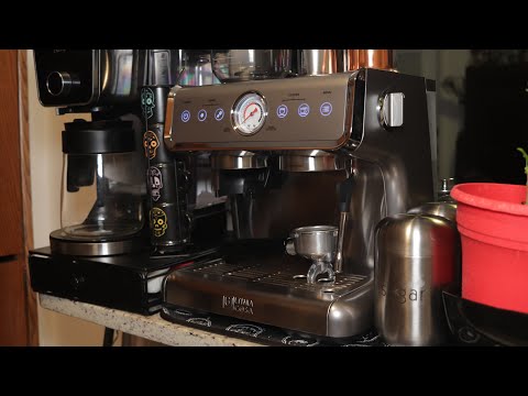Ultima Cosa Espresso Machine from Walmart (Walk through Making Espresso)