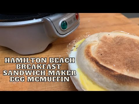 EGG MCMUFFIN ON THE HAMILTON BEACH BREAKFAST SANDWICH MAKER