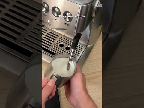 How to properly steam milk on a Breville espresso machine