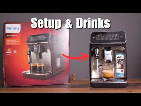 Philips 3300 Series Fully Automatic Espresso Machine – How to Setup and Make Drinks