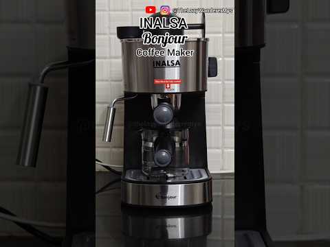 INALSA Bonjour Espresso Cappuccino machine #shorts #TheLazyWandererMys #espresso #coffee