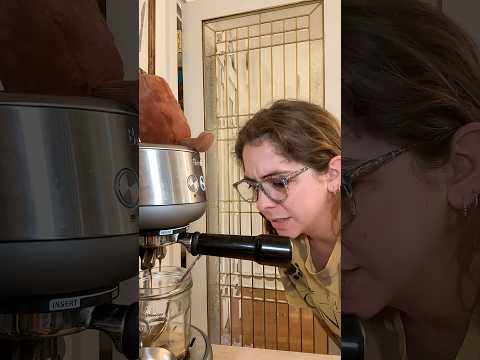 broken espresso machine ?? #icedcoffee #espresso #espressomachine #breville #icedcoffeeathome