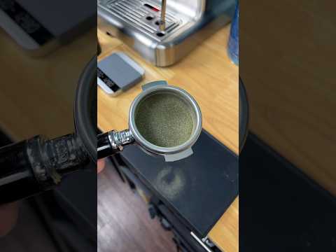 What happens when you grind green tea and try to make espresso with it? #coffee #espresso