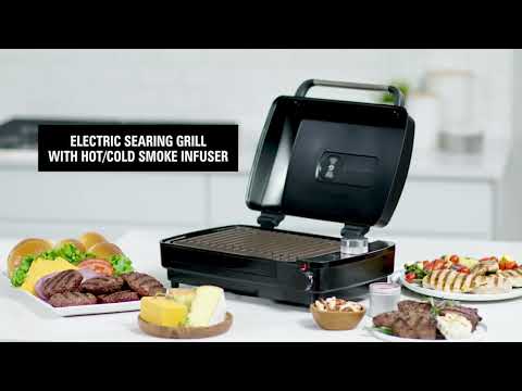 Hamilton Beach® Indoor Searing Grill with Hot/Cold Smoke Infuser (25375)