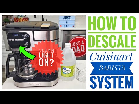 How To Descale Vinegar Cuisinart Coffee Maker Barista System Nespresso  Turn Clean Light off