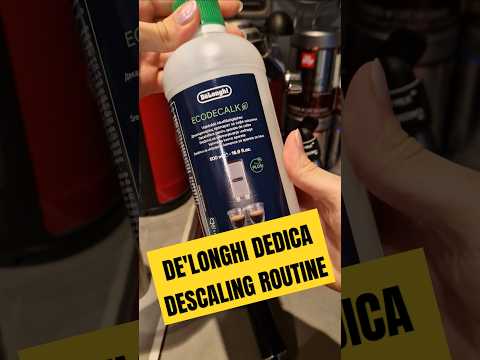 DELONGHI DEDICA Descaling Routine – step-by-step guide! #descaling #delonghidedica