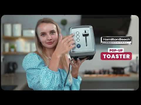 Hamilton Beach POPUP-Toaster | 2-Slice Digital Toaster with Extra-Wide Slots & Defrost Function